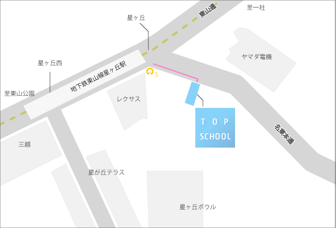 トップスクールの地図